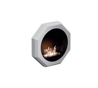 TECNOAIR SYSTEM Camino a Bioetanolo Ruby Da Parete Modello PALMANOVA Da 2,0 kW - Colore Bianco