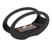 Biocamino da Terra ECHO Nero - Biofuel, Alcool Etilico, 50x16.2x29.1 cm, Materiale di Alta Qualità, Certificazione ISO 9001:2015