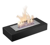 Biocamino da Terra INDIA TÜV Nero - BIOFUEL, Sicurezza Certificata, Facile Installazione, Dimensioni 49x21.5x8.5 cm, Peso 4 kg