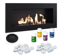 Biocamino Delta 2 Slim TÜV con Kit di Accessori - Nero, Acciaio, Dimensioni 90x10.3x40 cm