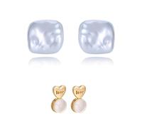 Bioceramics Orecchini ipoallergenici per orecchie sensibili nuovo materiale popolare porta un comfort straordinario 6 mm orecchini piatti per donne uomini regali di Natale, 6mm Stud Diameter