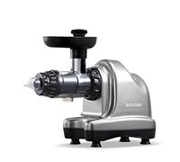 BioChef Axis Cold Press Juicer, estrattore a freddo orizzontale, Robot da Cucina, Slow Juicer BPA free con 20 Anni di Garanzia. Per erba di grano, frutta e verdura (Argento)