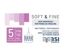 Biochemical Aghi Soft&Fine per penna insulina G31 5mm, 100 pezzi