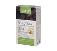 Bioclin Bio-Colorist 6.24 biondo scuro beige rame - Tinta permanente per capelli bianchi, 1 kit