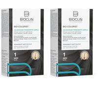 BIOCLIN Bio-Colorist Colorazione Permanente Capelli Nero 1 - Senza Ammoniaca e Dermatologicamente Testato - con Olio di Argan - Copertura Ottimale Capelli Bianchi - Colore Naturale e brillante.