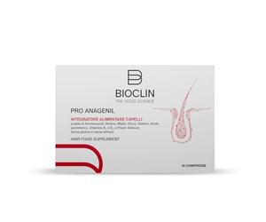 BIOCLIN PRO ANAGENIL - Integratore Alimentare Capelli e Unghie 30 Compresse - Con Biotina, Zinco, Selenio, Miglio, Vitamine B6 e B12, Acido Pantotenico, Aminoacidi e Pisum Sativum