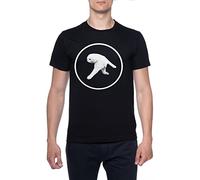 BIOCLOD Aphex Twin - Gatto A Due Zampe (Logo Bianco) Uomini Maglietta Nero Girocollo Men T-Shirt Black Round Neck