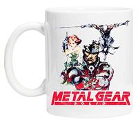 BIOCLOD Metal Gear Solid Characters Tazza Riutilizzabile in Vetro Bianco Per tè e Caffè Coffee Cup