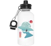 BIOCLOD One Piece Luffy Good Day To Sail Riutilizzabile Bianca Alluminio Bottiglia d'acqua Reusable White Aluminium Water Bottle