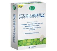 ESI Integratore alimentare antiage Collagene marino e acido ialuronico Senza glutine 60 ovalette