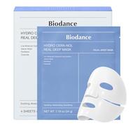 BIODANCE Hydro Cera-nol Real Deep Mask, Overnight Hydrogel, lenitiva, idratante, nutriente, 34 g x 4 pezzi