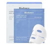 BIODANCE Hydro Cera-nol Real Deep Mask, Overnight Hydrogel, lenitiva, idratante, nutriente, 34 g x 4 pezzi