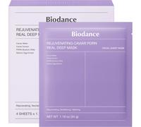 Biodance Maschera Rigenerante al Caviale PDRN Real Deep, Maschera Viso Ringiovanente con Collagene e PDRN, 4x34g