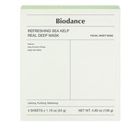 Biodance Maschera Profonda Rinfrescante con Alga Marina, 4 pezzi