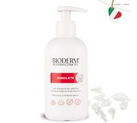 Bioderm Dermolatte Latte Detergente Viso e Corpo Pelli Sensibili 300 ml | Crema fluida 2 in 1 con dosatore: Niacinamide e Acido Ialuronico per pelle secca e atopica di neonati e anziani, nutriente