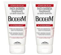 Bioderm Pasta Barriera Traspirante Ph Autoequilibrante Set da 2 2x150