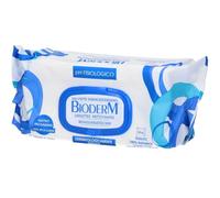 Bioderm Salviette Detergenti Corpo Delicate Senza Risciacquo Anziani 100 pz | Umidificate, rinfrescanti, biodegradabili, Aloe Vera, senza alcool, pelle sensibile e fragile, monouso, allettati, neonati