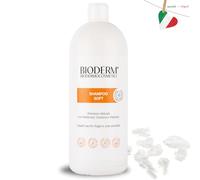BIODERM Shampoo Soft 1000 ml - Detergente Delicato per Cuoio Capelluto Sensibile e Capelli Impoveriti, Lenitivo Anti-Forfora e Prurito, Formula Isodermica per Uso Quotidiano, Made in Italy