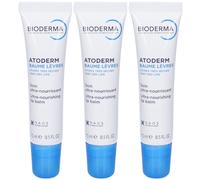 Bioderma Atoderm Balsamo Labbra 3x15 ml