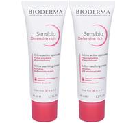BIODERMA Sensibio Defensive Rich Crema lenitiva ricca 2x40 ml