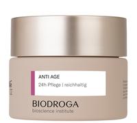 Biodroga Crema viso anti invecchiamento 24 ore ricca, 50 ml - rassodante anti rughe cura del viso crema giorno crema notte vegan bioscience Institut