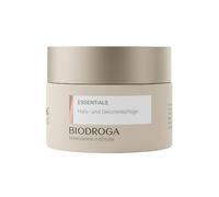 BIODROGA Bioscience Institute Essentials - Cura del collo e del décolleté, 50 ml, crema lenitiva per la cura della pelle con complex, peptidi ed effetto Glow, senza parabeni, senza silicone, senza