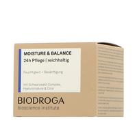 Biodroga Crema viso da 24 ore ricca, 50 ml, idratante per la cura del viso rassodante, cura diurna, cura notturna