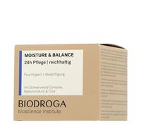 Biodroga Crema viso da 24 ore ricca, 50 ml, idratante per la cura del viso rassodante, cura diurna, cura notturna