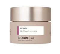 Biodroga Crema viso anti invecchiamento 24 ore ricca, 50 ml - rassodante anti rughe cura del viso crema giorno crema notte vegan bioscience Institut