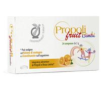 Biodue FITOPREPARATORI ITALIANI PROPOLACTIV FRUIT BIMBI 24 COMPRESSE