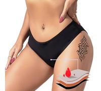 BIOECEUA Pantaloni da nuoto da donna, a vita bassa, a 4 strati, a prova di perdite, costume da bagno mestruale, per ragazze e adolescenti, super assorbenti, ad asciugatura rapida, per spiaggia e