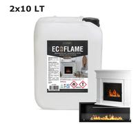 Bioetanolo 2 x 10 lt combustibile ecologico naturale per camini biocamini trasparente