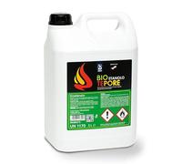 Bioetanolo 5LT Combustibile per Camini, Biocaminetti e Stufe Tepore 2BM | Bio Etanolo Inodore, Alcool Etilico di Origine Vegetale, Eco Compatibile, Pulito, Liquido | Formato Tanica 5 Litri