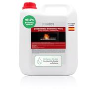 Bioetanolo 99,5% origine vegetale per camini - senza fumo - alta combustione MYHOME 5 litri, Liquido Stufa Combustibile, Liquido Accendifuoco