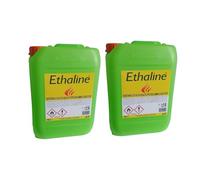 BIOETANOLO LIQUIDO 2 TANICHE DA 10 LITRI ETHALINE - 20 LITRI TOTALI