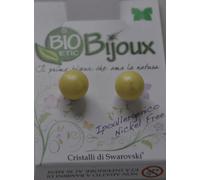 Bioetic Bijoux ORECCHINO PERLA 8 MM GIALLO PASTELLO