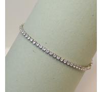 Bioetic Bijoux TENNIS BLACK CRYSTAL SILVER