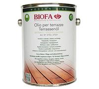 BIOFA 3753 INCOLORE 2,5 l Olio naturale per terrazze in legno