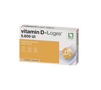 Vitamin D-Loges 5.600 UI Integratore Vitamina D 15 Gelatine Masticabili