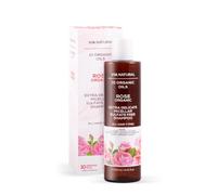 biofresh cosmetics Via Natural Shampoo per acqua di rose biologiche con 10 oli biologici per capelli - uomo e donna, tutti i tipi di capelli, shampoo micellare extra delicato, senza solfati, vegano,