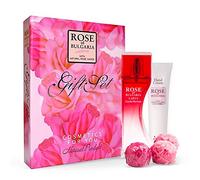 BioFresh Rosa of Bulgaria - Cofanetto Regalo - 3 piccoli sappiamo di 40 grammi, Crema per le mani 75 ml Un Acqua di Profumo