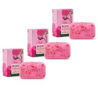 Biofresh Rose of Bulgaria - Sapone alla rosa con acqua di rosa naturale, 100 g x 3