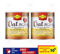 Biogrow Bg22 Avena Beta Glucano in Polvere 480G X 2 Lattine, Abbassa il Coles...