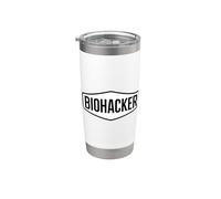 Biohacker Biohacking Longevity Enthusiast Wellbeing Citazione Bicchiere termico in acciaio inox doppia parete
