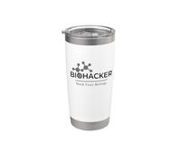 Biohacker Biohacking your Biology Biohack DNA Bicchiere termico in acciaio inox doppia parete