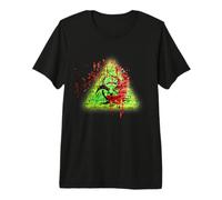 Biohazard Toxic Vintage Brick Infected Zombie Splatter Maglietta Premium