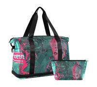 Biohazard Warrior Wasteland Punk Tote Bag Carry on Bag con borsa da toilette per trekking impermeabile, guerriero rischio biologico, Wasteland Punk, 1 size
