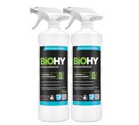 BiOHY Detergente per bicicletta (2 x 1 litro) + testina spray, schiuma altamente efficace, biodegradabile, ideale per biciclette elettriche e tutte le biciclette, spray per la pulizia