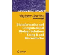 Bioinformatics And Computational Biology Solutions Using R And Bioconducto...
