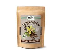 Biojoy Baccelli di vaniglia BIO (20 pezzi), Bourbon del Madagascar, Sacchetto con cerniera richiudibile - 13-15cm, Per Pasticcini e Dolci